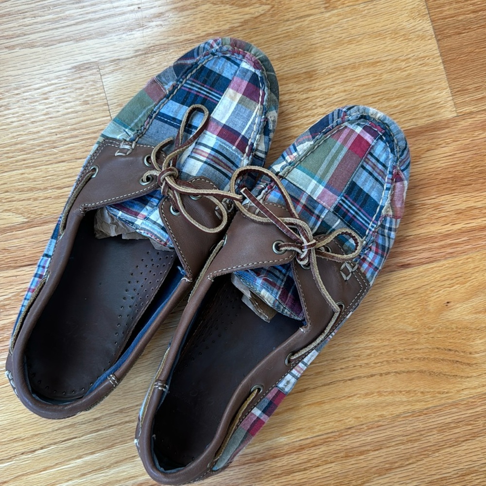 Mens Boat shoes Patchwork by Brooks Brothers 346 Size 10